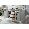 James Martin Vanities De Soto 60in Double Vanity, Bright White w/ 3 CM Grey Expo Quartz Top 825-V60D-BW-3GEX